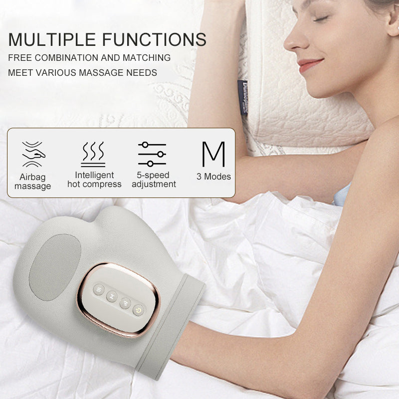Carpal Tunnel Wrist Finger Massager NEW Electric Hand Massager Airbag Compress Portable Vibrating K
