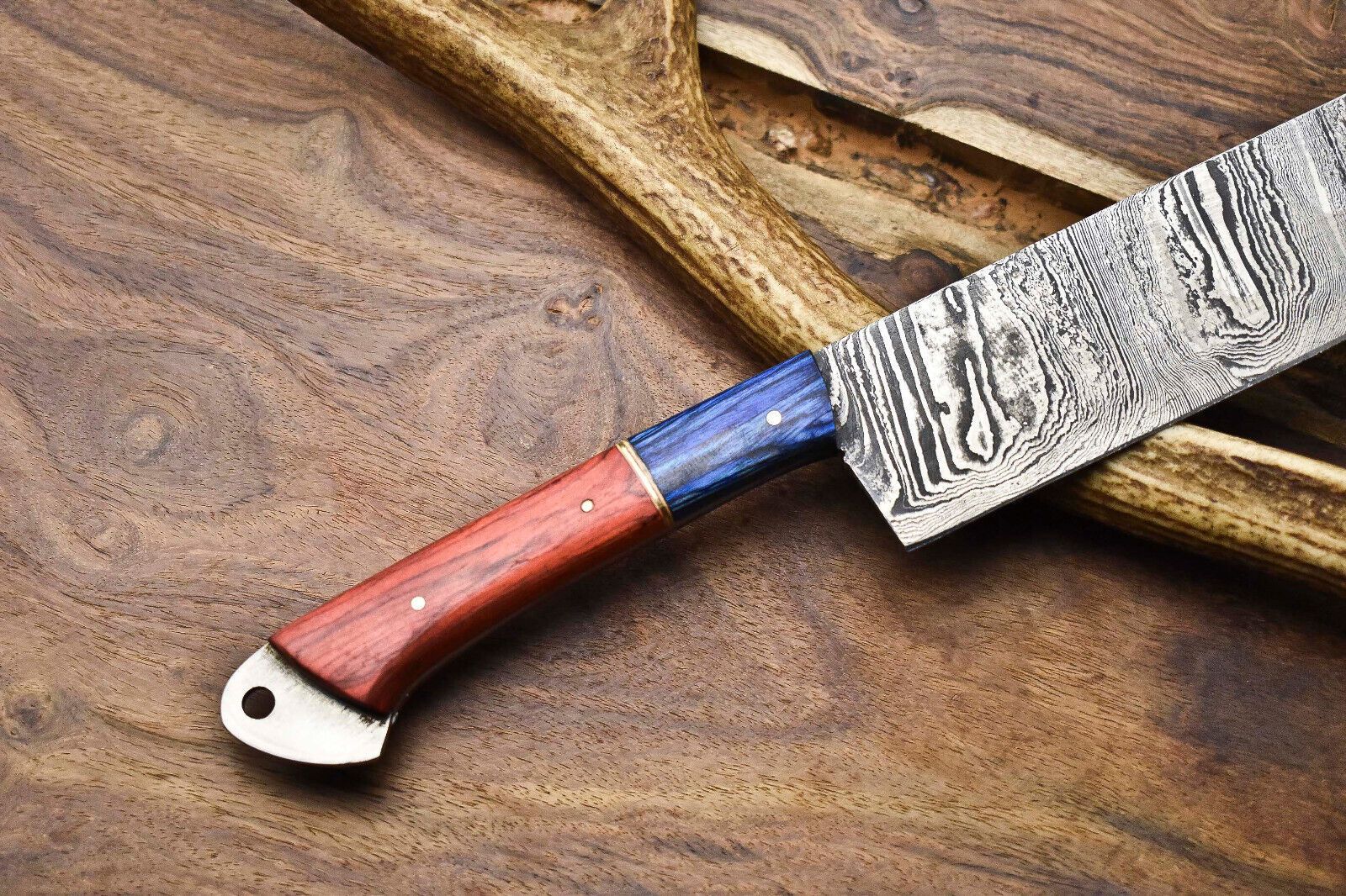 12 Handmade Damascus Steel Chef Knife  Full Tang Kitchen Knife 1