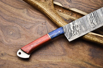 12 Handmade Damascus Steel Chef Knife  Full Tang Kitchen Knife 1