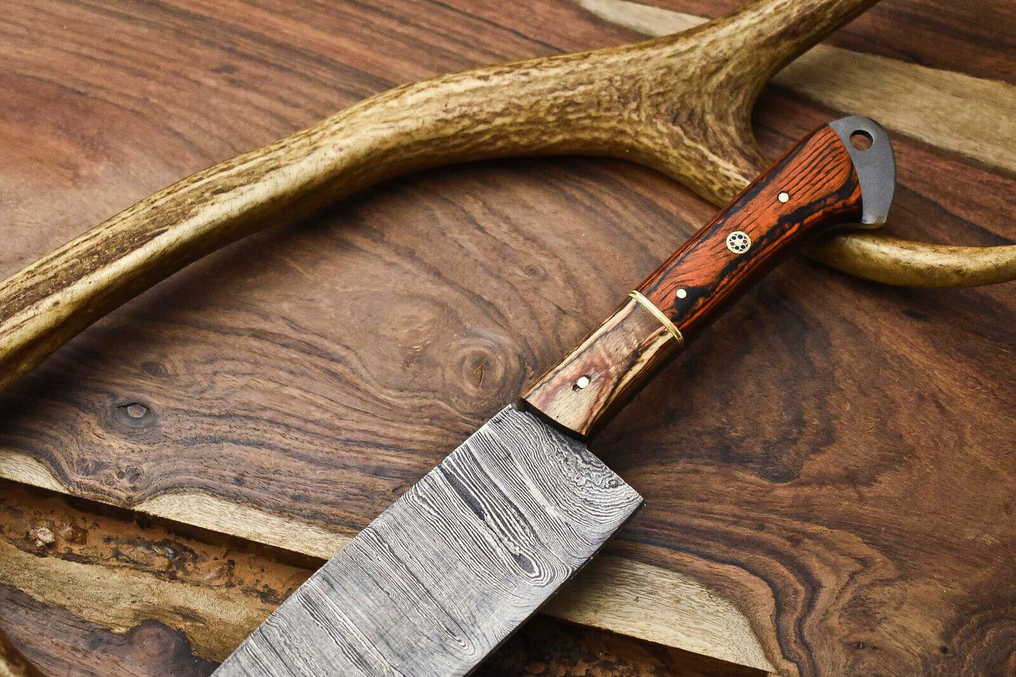 Custom Forged 12 Damascus Steel Blade  Professional Chef Kitchen Knife 1