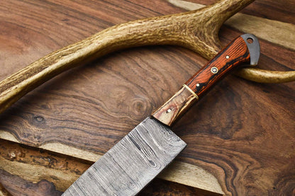 Custom Forged 12 Damascus Steel Blade  Professional Chef Kitchen Knife 1