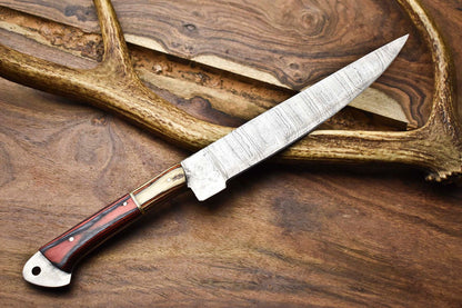 Handmade Damascus Kitchen Knife  12 Inch Full Tang Chef Knife 3
