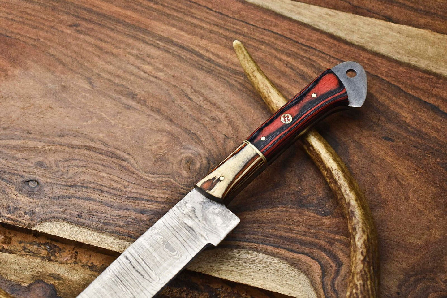 Handmade Damascus Kitchen Knife  12 Inch Full Tang Chef Knife 1