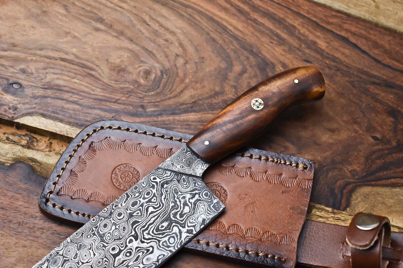 Artisan 12 Damascus Steel Chef Knife  Hand Forged Kitchen Knife 1