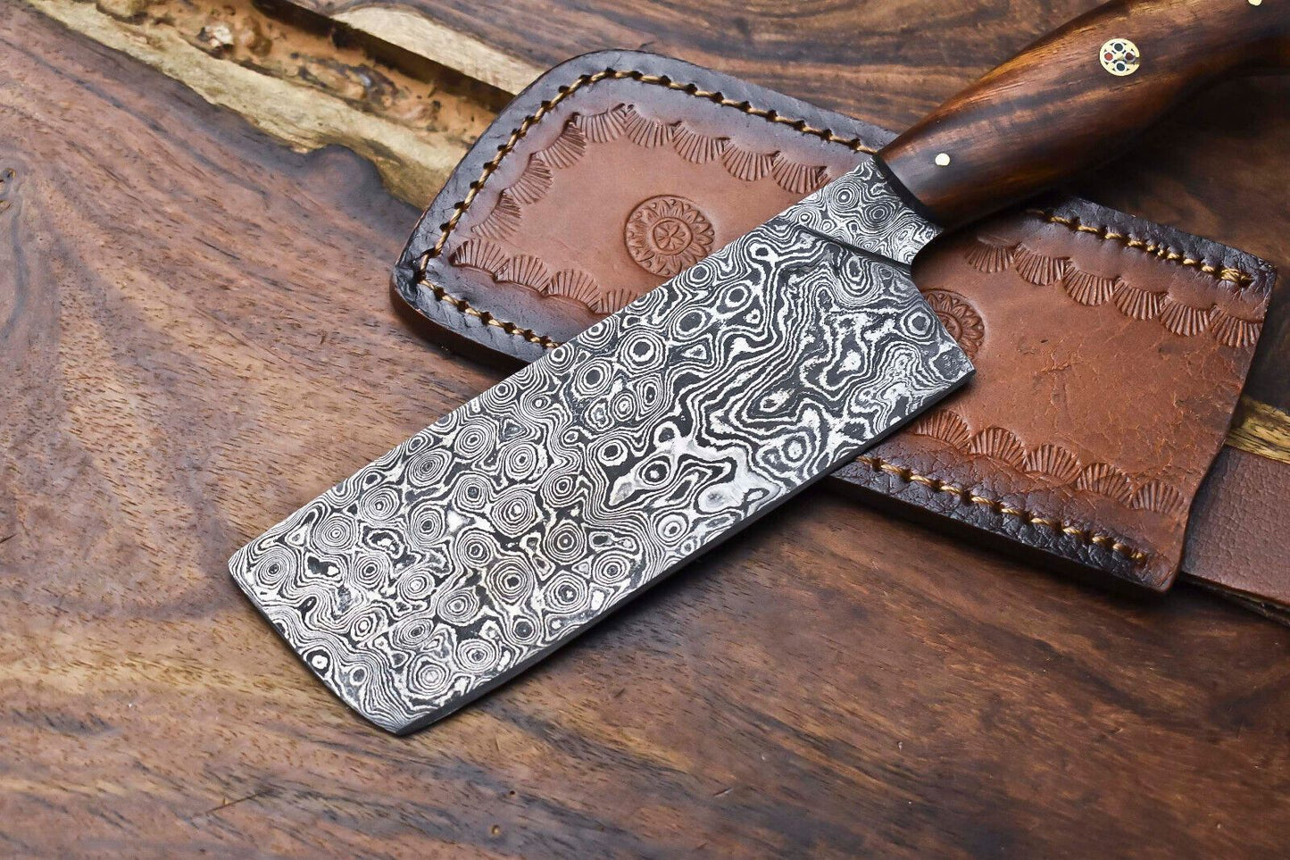 Artisan 12 Damascus Steel Chef Knife  Hand Forged Kitchen Knife 2
