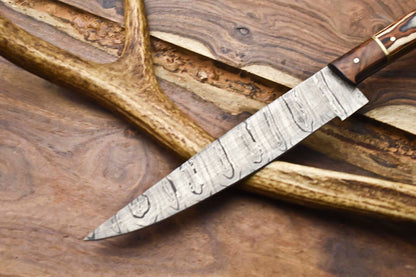 Professional Damascus Steel Chef Knife  12 Inch Handmade Kitchen Knife 2