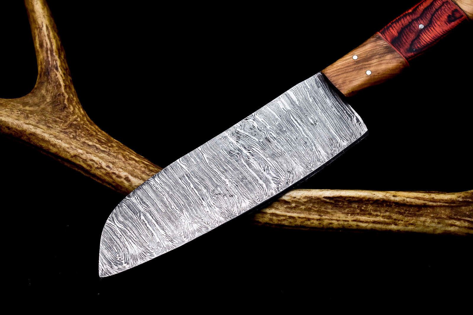 Custom 12 Damascus Chef Knife  Hand Forged Full Tang Kitchen Blade 2