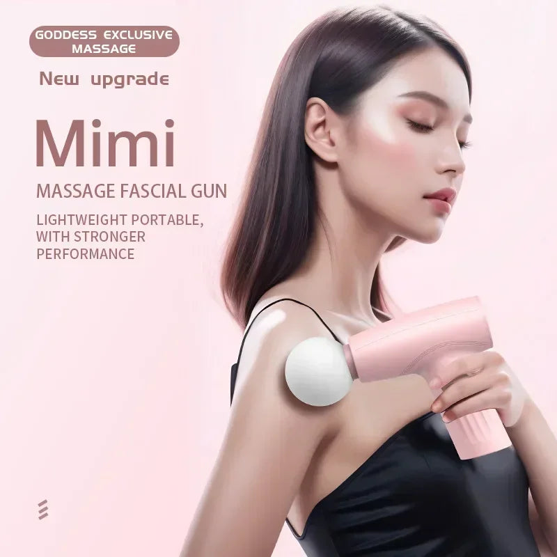 Deep Tissue Handheld Massage Gun Muscle Mini Pink Therapy Gun Fascia Gun Portable Massagers For Pai 1