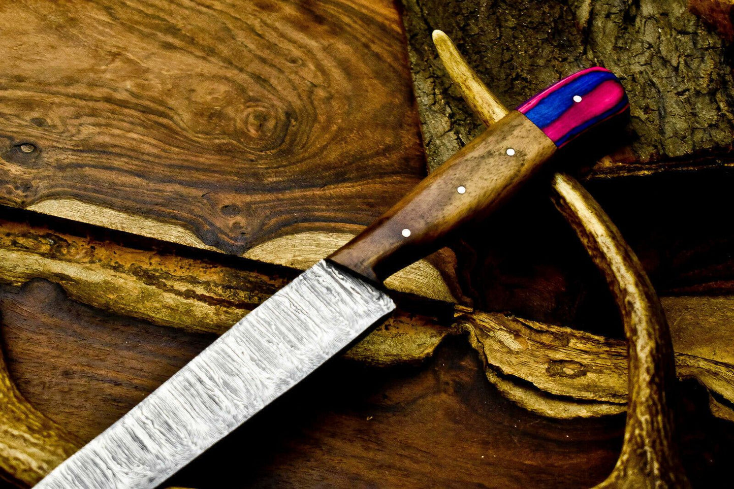 Premium Hand Forged Damascus Chef Knife  12 Full Tang Cooking Blade 1