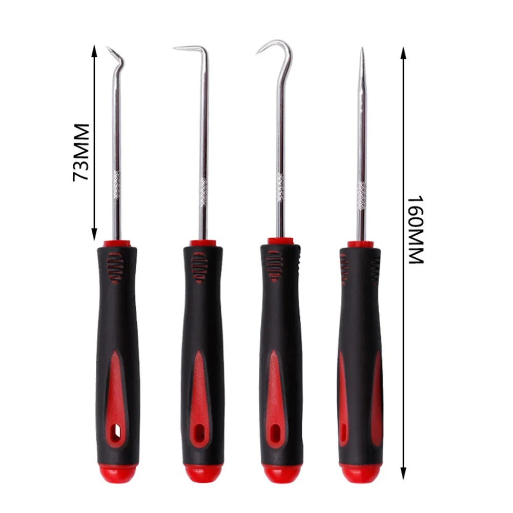 Ring Oil Seal Puller Set Car Pick Hook Screwdriver Kit Ring Seal Remover Tools For Auto Repair 4