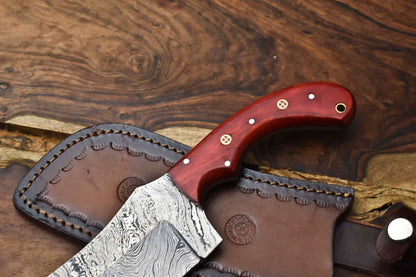 12 Handmade Damascus Kitchen Knife  Full Tang Cooking  Cutting Tool 1