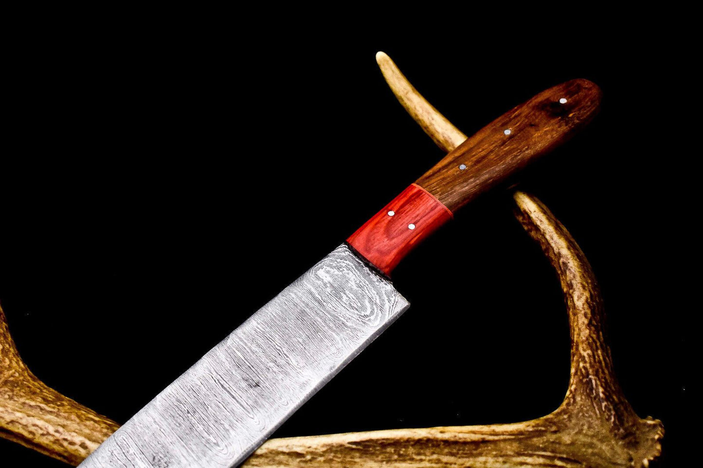 Damascus Steel Chef Knife 12  Handmade Full Tang Kitchen Tool 1