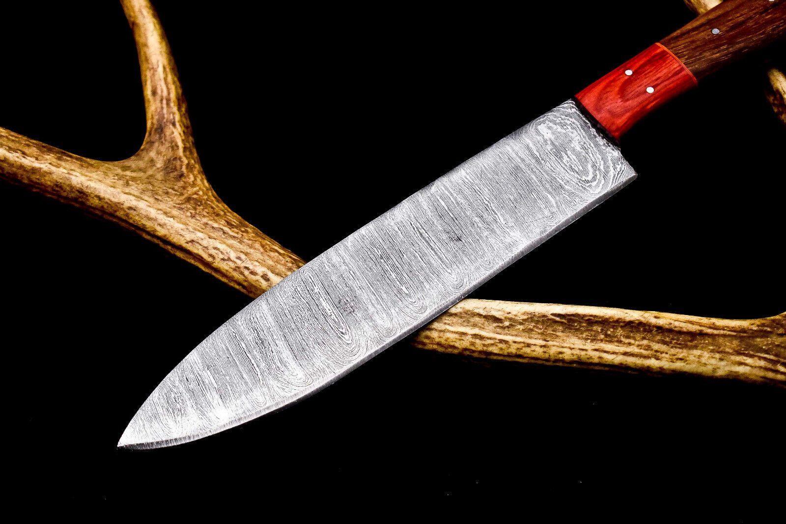 Damascus Steel Chef Knife 12  Handmade Full Tang Kitchen Tool 2