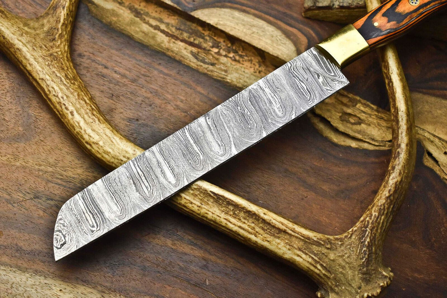 12 Inch Handcrafted Damascus Chef Knife  Professional Kitchen Blade 2