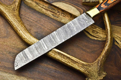 12 Inch Handcrafted Damascus Chef Knife  Professional Kitchen Blade 2