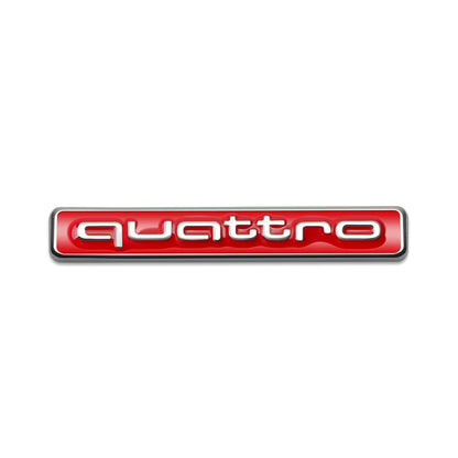 Quattro Logo Metal Front Grill Badge Car Emblem Sticker Decals 7