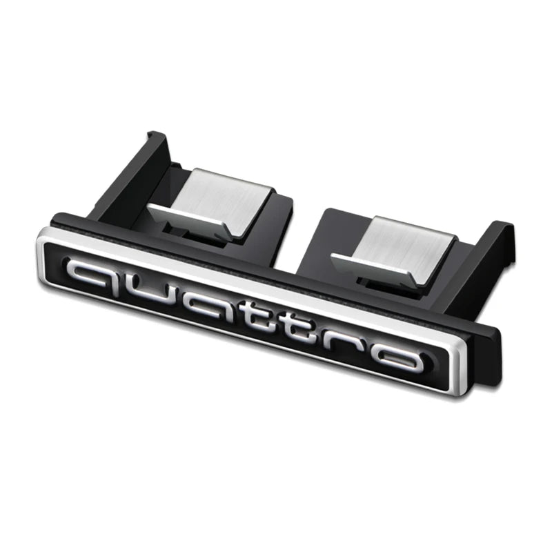 Quattro Logo Metal Front Grill Badge Car Emblem Sticker Decals 15