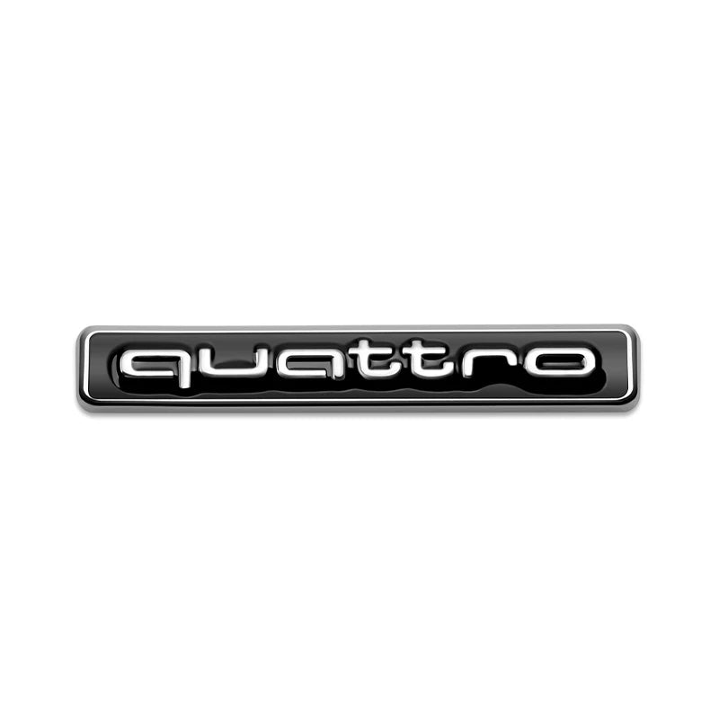 Quattro Logo Metal Front Grill Badge Car Emblem Sticker Decals 16