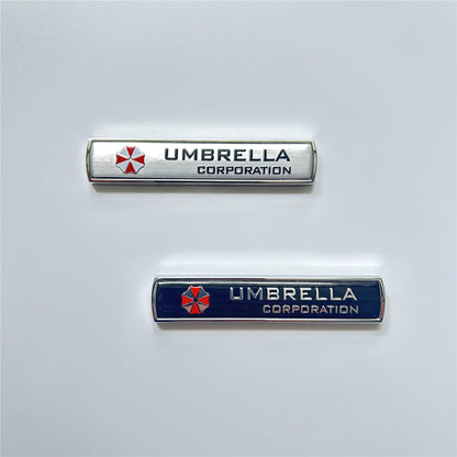 3D Aluminum Alloy Car Styling Umbrella Corporation Badge, Stickers, Emblem Decals, Auto Accessories