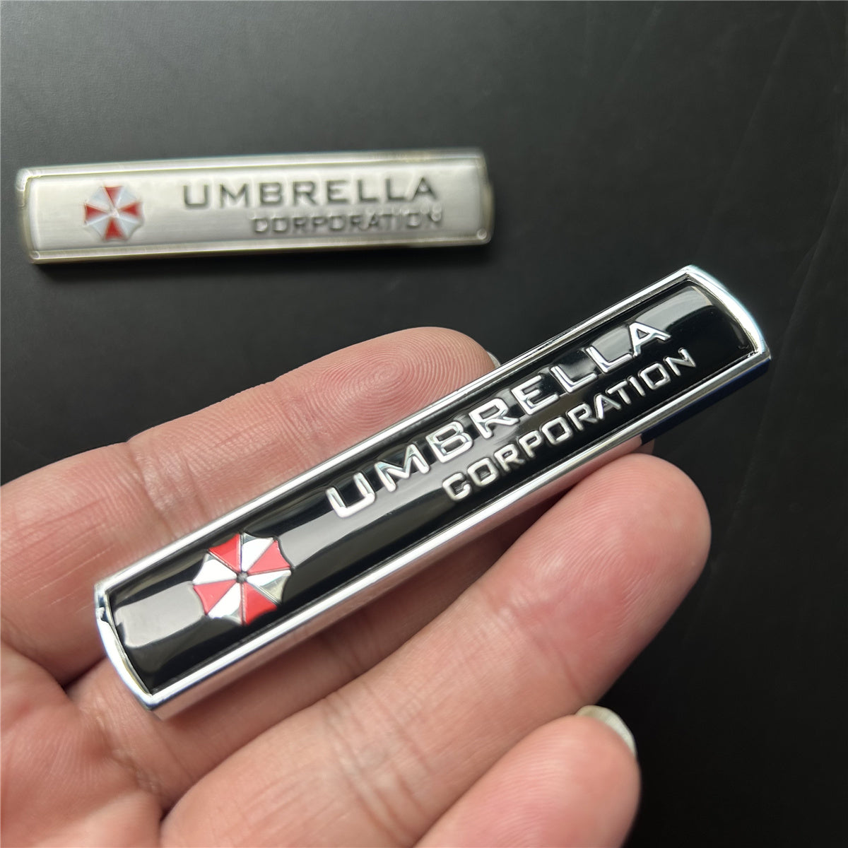 3D Aluminum Alloy Car Styling Umbrella Corporation Badge, Stickers, Emblem Decals, Auto Accessories