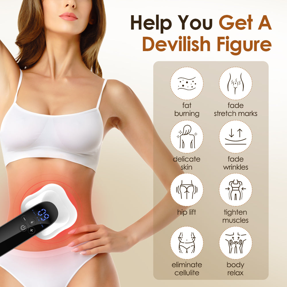 Rechargeable Electric Fat Removal Instrument Portable Body Slimming Massager Fat Burning Device For 1