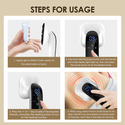 Rechargeable Electric Fat Removal Instrument Portable Body Slimming Massager Fat Burning Device For 3