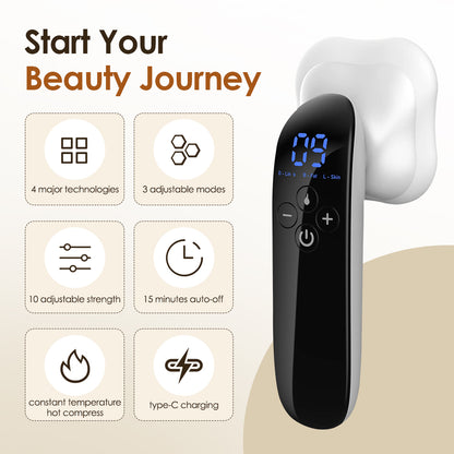 Rechargeable Electric Fat Removal Instrument, Portable Body Slimming Massager, Fat Burning Device for Lifting