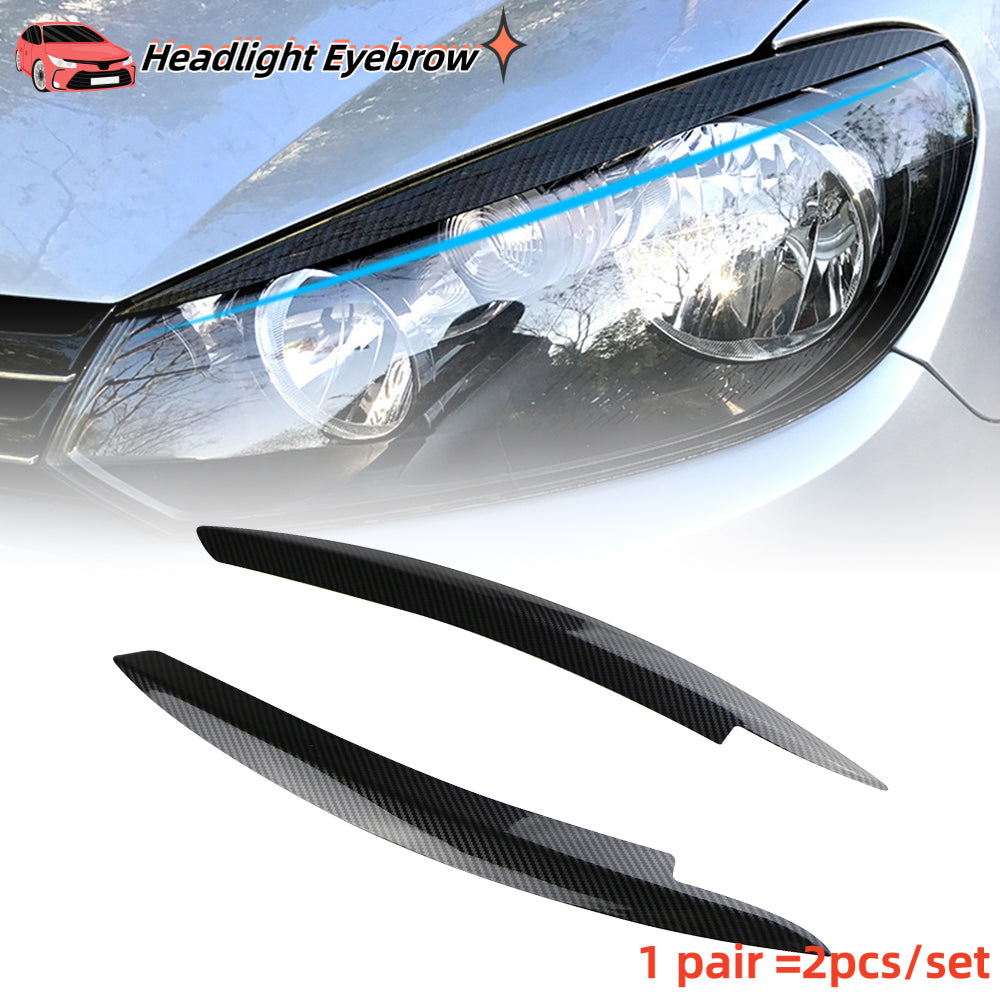 Volkswagen VW Golf Head Light Eyelids ABS Eyebrow Cover Trim Car Headlight Decoration Stickers 3