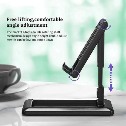 Foldable Tablet And Phone Desktop Stand  Adjustable Desk Holder For IPad IPhone Samsung And Smartph 1