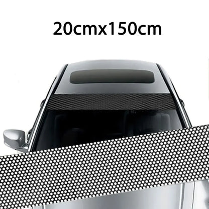 3D Design Car Sunshade Stickers, Fly Eye One Way Vision Vinyl Mesh Film, Windshield Decals for Auto Decoration
