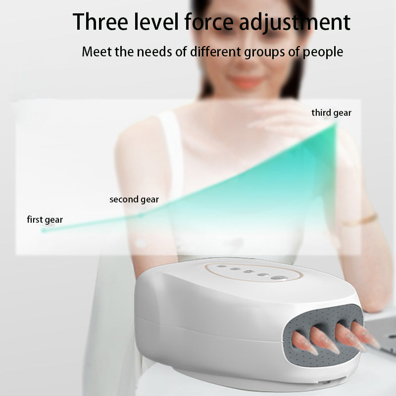 Hot Compress Kneading Hand Massage Machine, Electric Hand Massager Air Bag, 3 Modes for Relax Hands