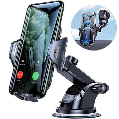 Car Phone Mount with Long Arm Suction Cup – Universal Mobile Holder for iPhone, Huawei, Xiaomi, Redmi, Samsung