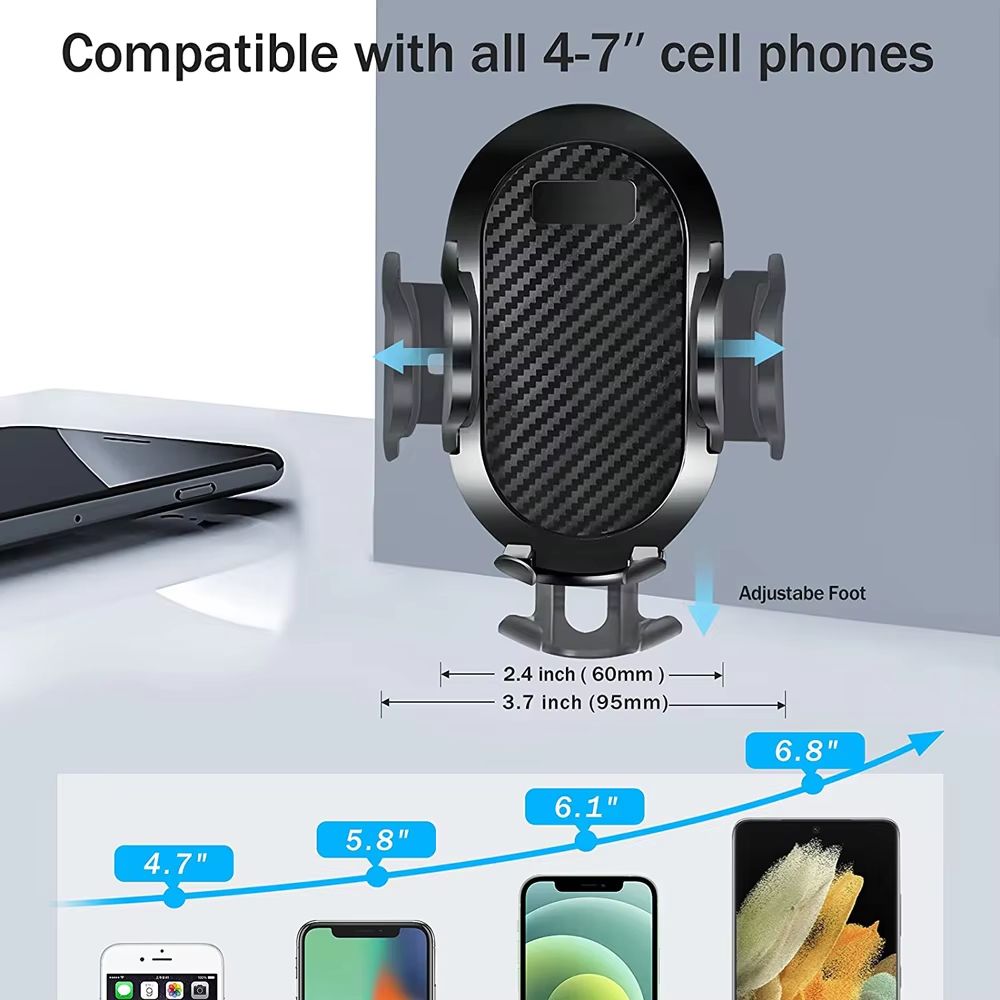 Car Phone Mount With Long Arm Suction Cup  Universal Mobile Holder For IPhone Huawei Xiaomi Redmi S 5