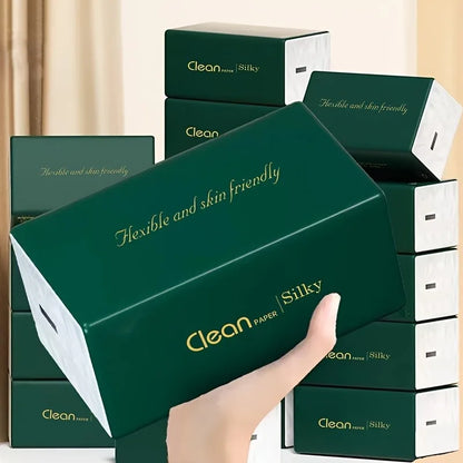 Premium 5 Layer Paper Towels, Super Soft and Highly Absorbent, with Portable Carrying Case for Home, Office, and Outdoor