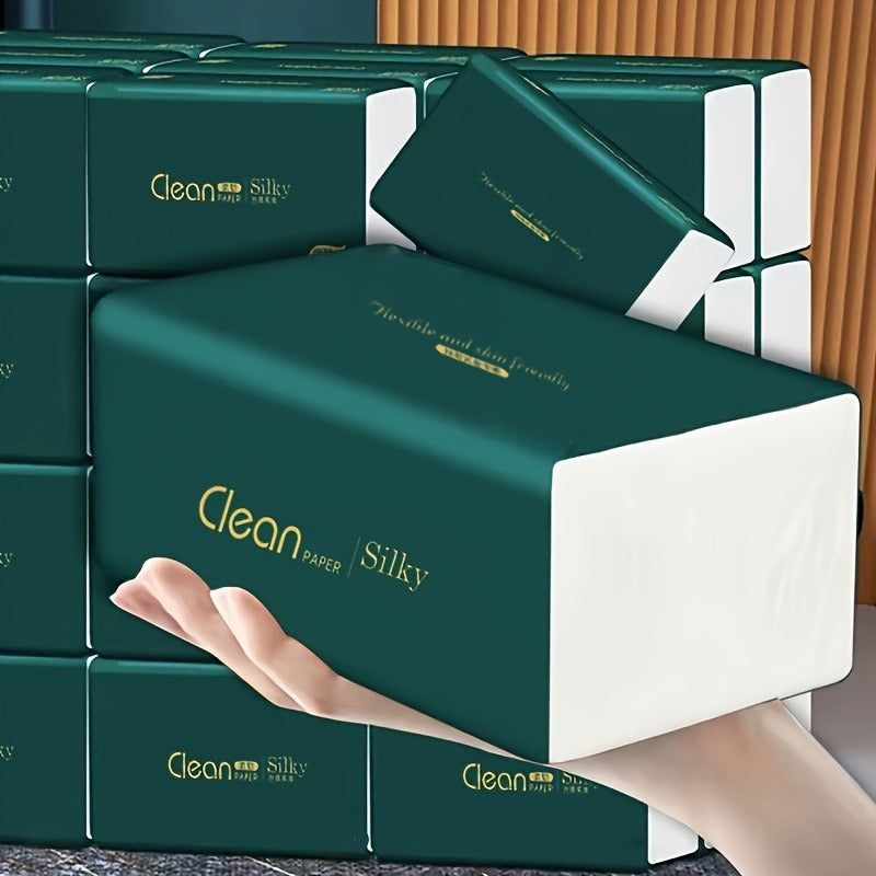 Premium 5 Layer Paper Towels, Super Soft and Highly Absorbent, with Portable Carrying Case for Home, Office, and Outdoor