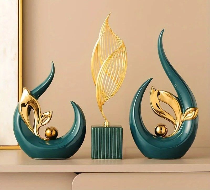 Ceramic Sculpture For Home Decoration Nordic Style Luxury Figurine 2