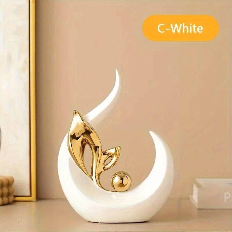 Ceramic Sculpture For Home Decoration Nordic Style Luxury Figurine 8