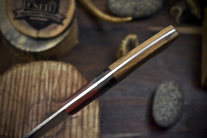 Handmade Hand Forged Twist Damascus Chef Knife  95 Kitchen Knife With Hardwood Handle 2