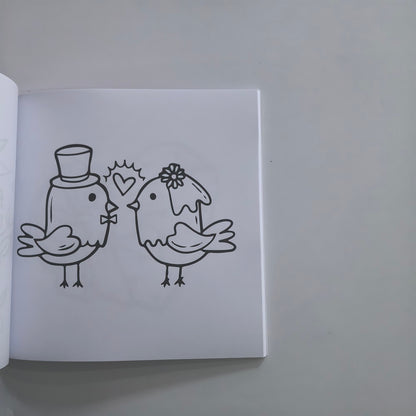 Happy Wedding Coloring Book, A Creative Gift for Adults and Teens, For Stress Relief and Fun