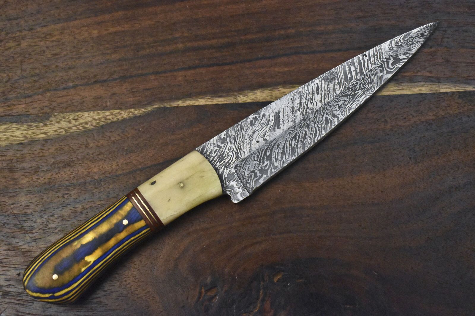 Custom Forged Twist Damascus Chef Knife  10 Handmade Kitchen Knife With Hardwood Handle 1