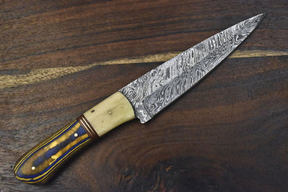 Custom Forged Twist Damascus Chef Knife  10 Handmade Kitchen Knife With Hardwood Handle 1