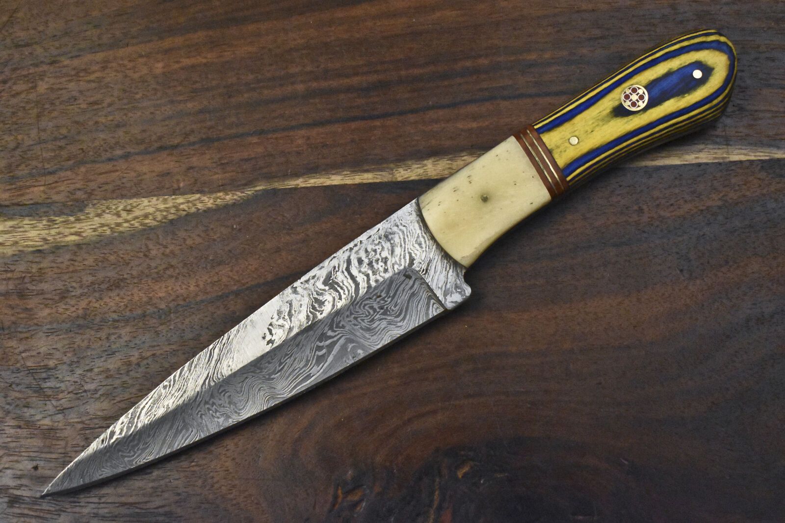 Custom Forged Twist Damascus Chef Knife  10 Handmade Kitchen Knife With Hardwood Handle 2