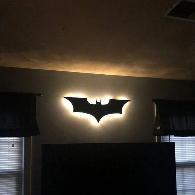 LED Bat Wing Wall Lamp with Color Changing Remote Control