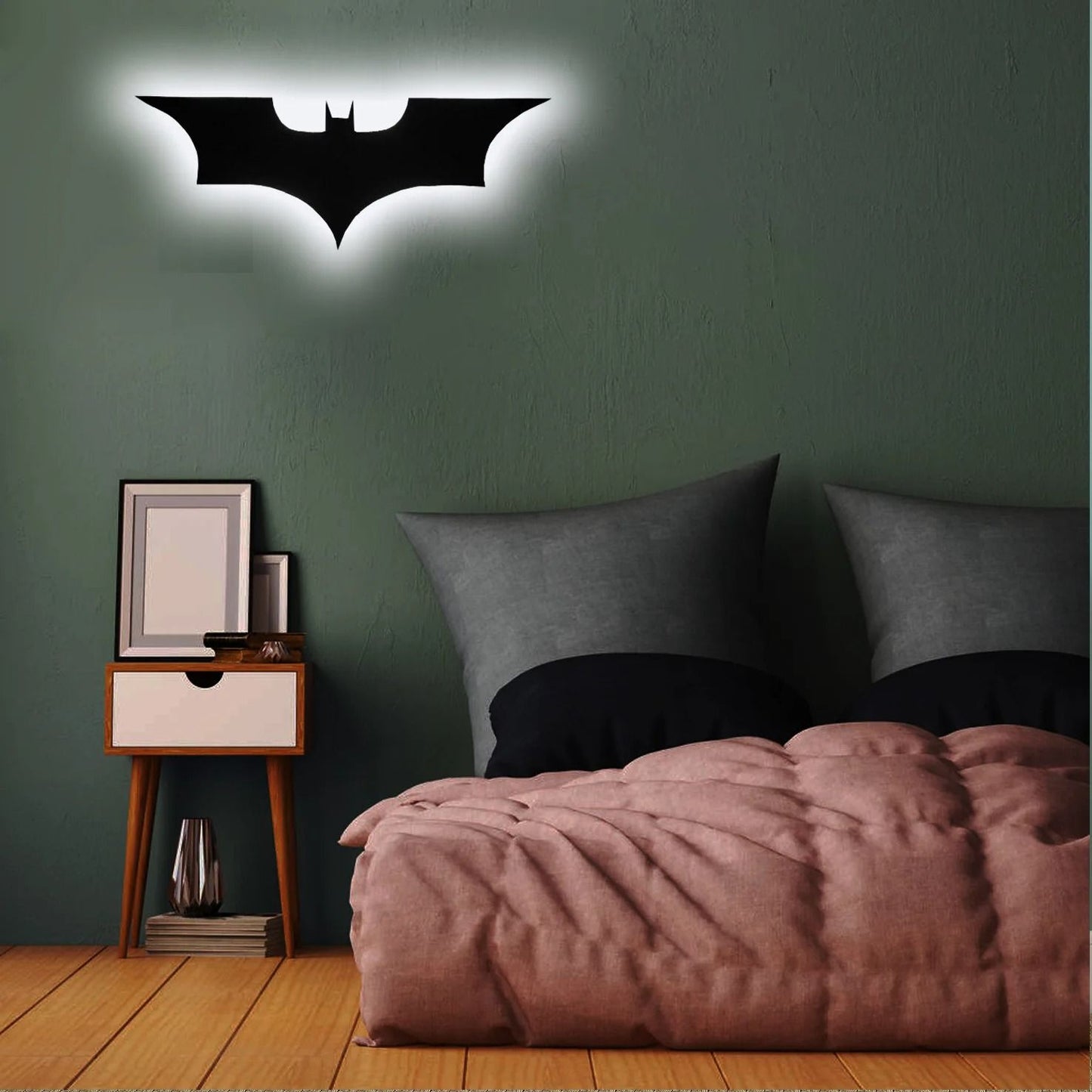 LED Bat Wing Wall Lamp With Color Changing Remote Control 2