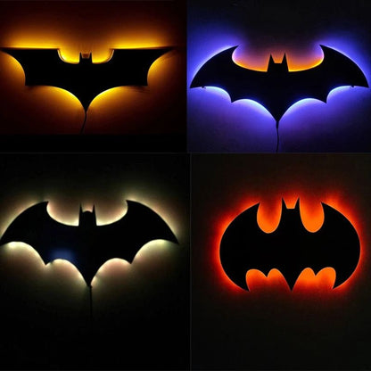 LED Bat Wing Wall Lamp With Color Changing Remote Control 4