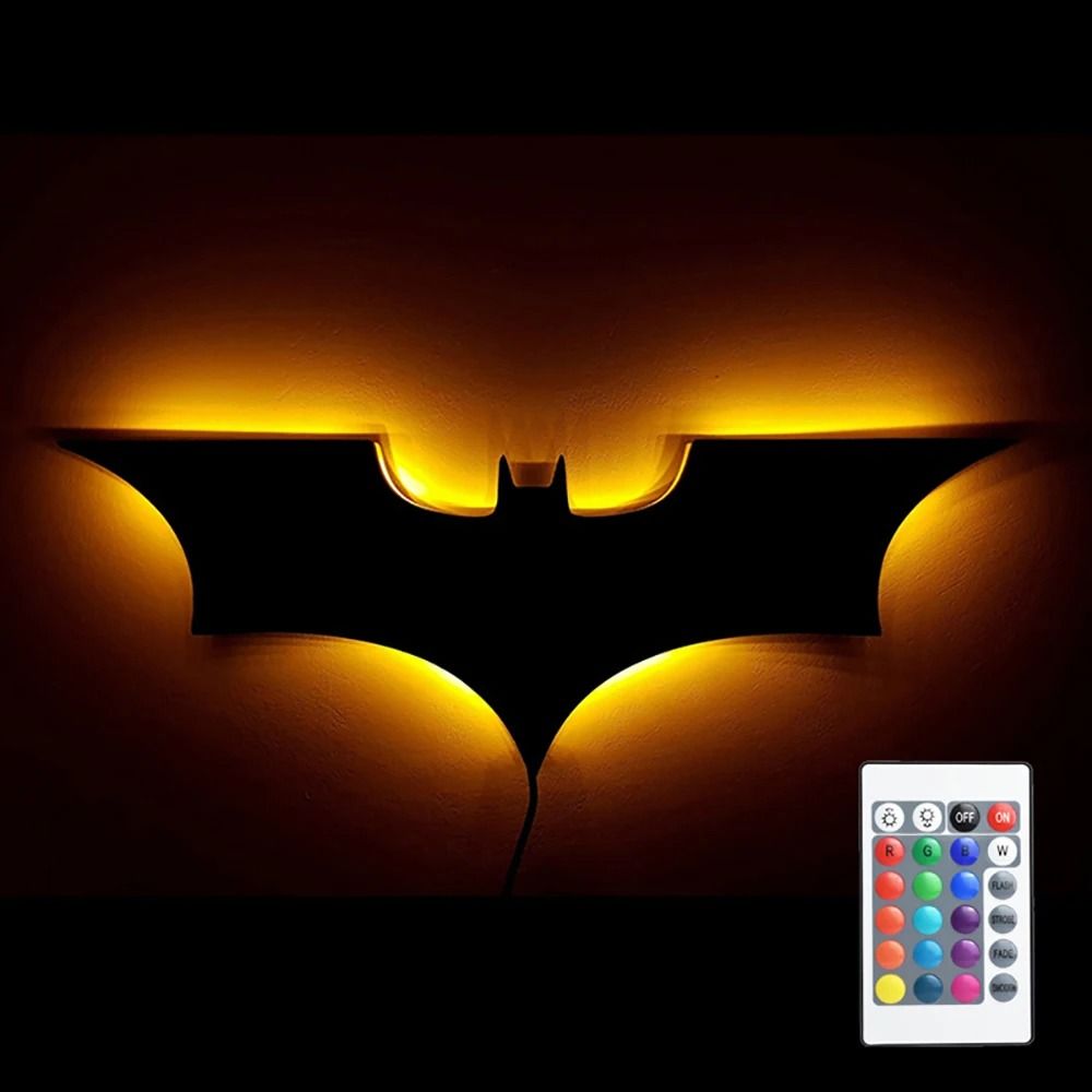 LED Bat Wing Wall Lamp With Color Changing Remote Control 7