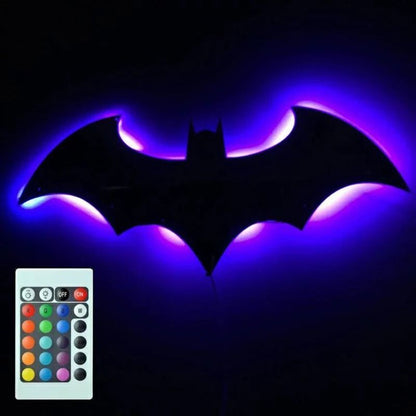 LED Bat Wing Wall Lamp With Color Changing Remote Control 8