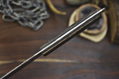 10 Custom Damascus Steel Chef Knife  Handmade Twist Pattern Knife With Wooden Handle 2