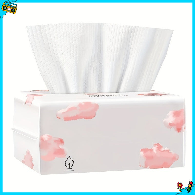 Thicker Cotton Disposable Face Towels, Safe and Skin Friendly, Highly Water Absorbent for Facial Cleansing, Bathroom