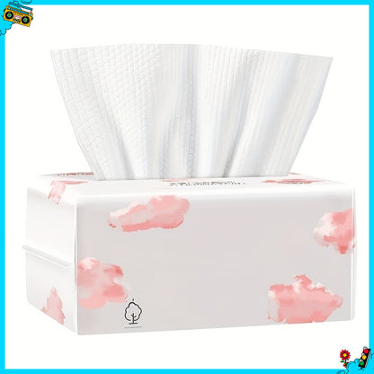 Thicker Cotton Disposable Face Towels, Safe and Skin Friendly, Highly Water Absorbent for Facial Cleansing, Bathroom